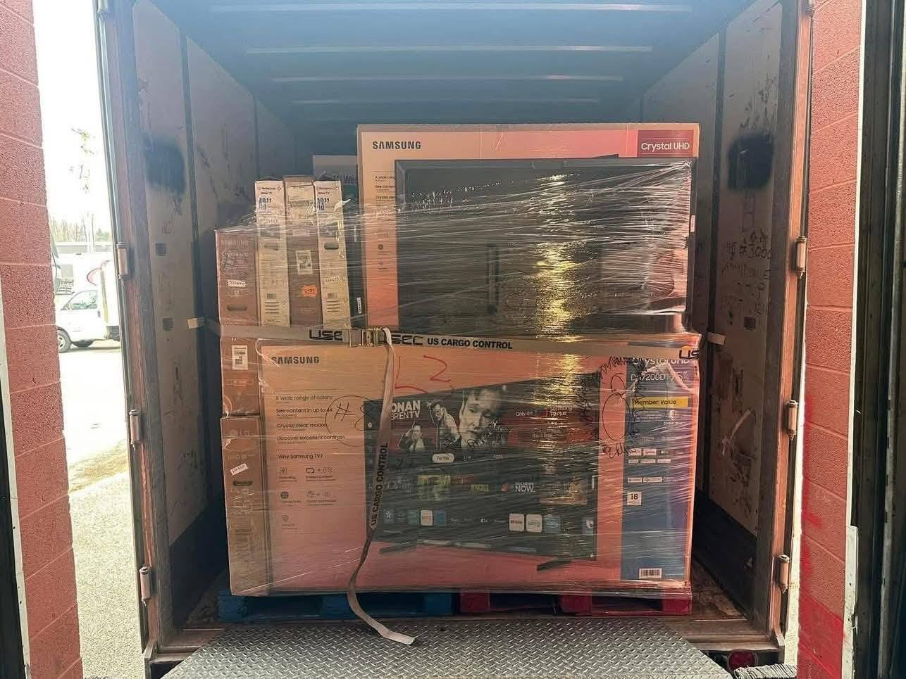 50-85 Inch TV Pallet (High Value Electronics Load)