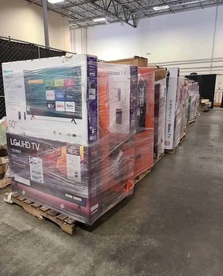 50-85 Inch TV Pallet (High Value Electronics Load)